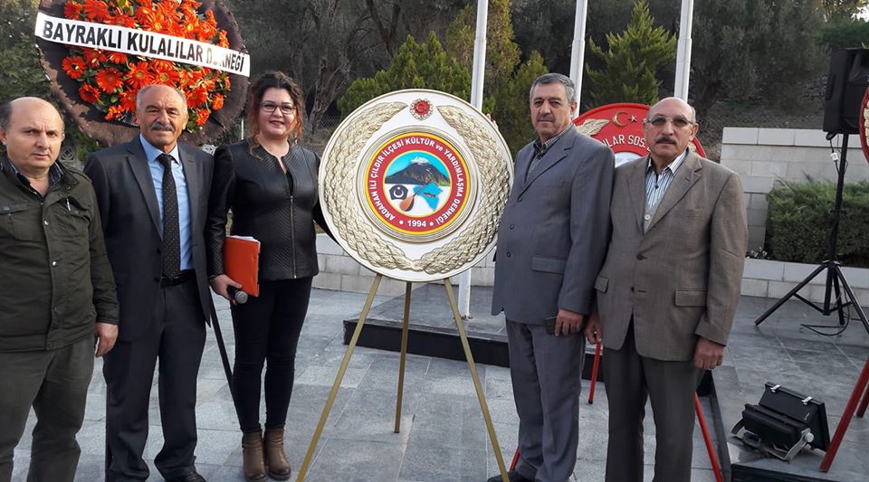Ardahan İli Çıldır İlçesi Kültür ve Dayanışma Derneği 10 Kasım Atatürk'ü Anma Çelenk Sunma törenine katıldı