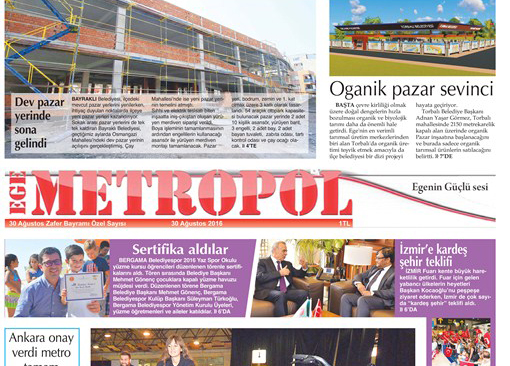 Ege Metropol Gazetesi 29 Ağustos Özel Sayısı