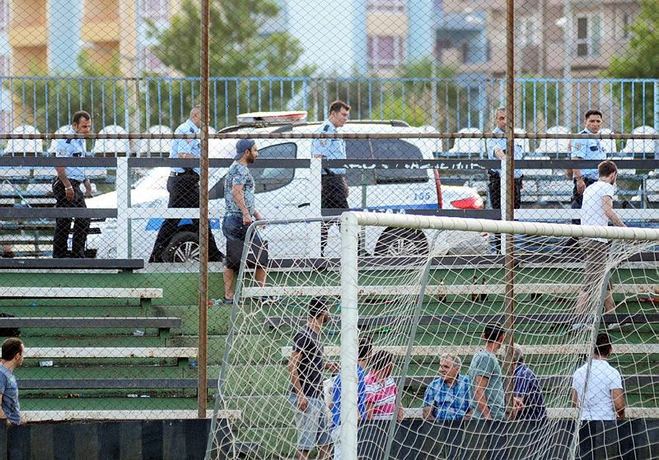 Altay antrenmanında patlayan maytap paniğe neden oldu!