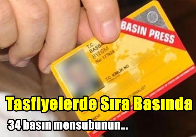 Tasfiyelerde Basın Zamanı
