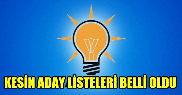 AK Parti Milletvekili Adayları Belli Oldu