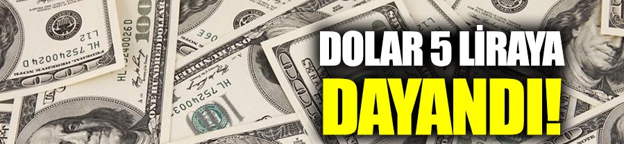 Dolar 5 liraya dayandı