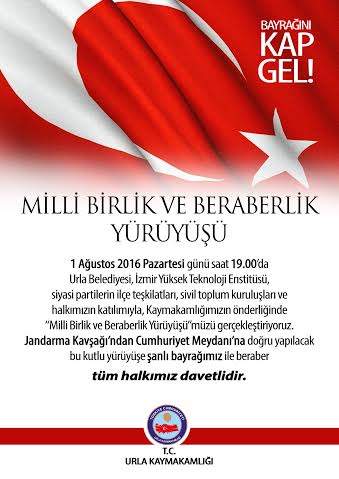 MİLLİ BİRLİK VE BERABERLİK YÜRÜYÜŞÜ