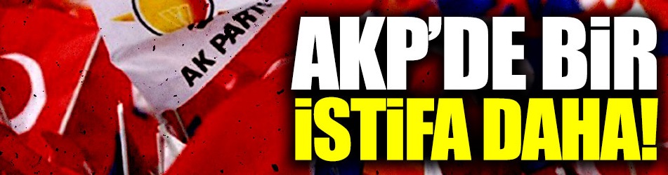 AKP'de bir istifa daha
