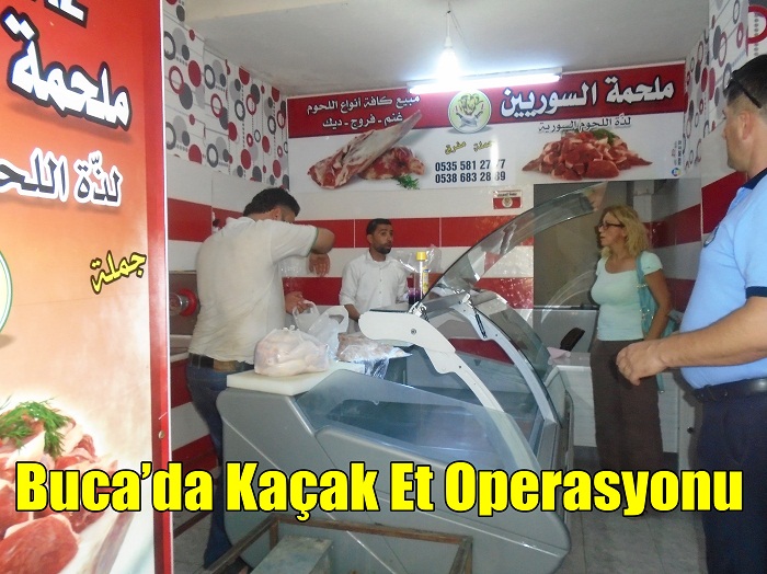 Buca’da Kaçak Et Operasyonu