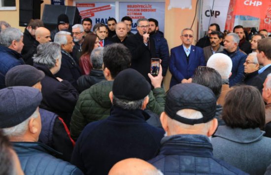 CHP, Sarnıç'ta seçim ofisini açtı