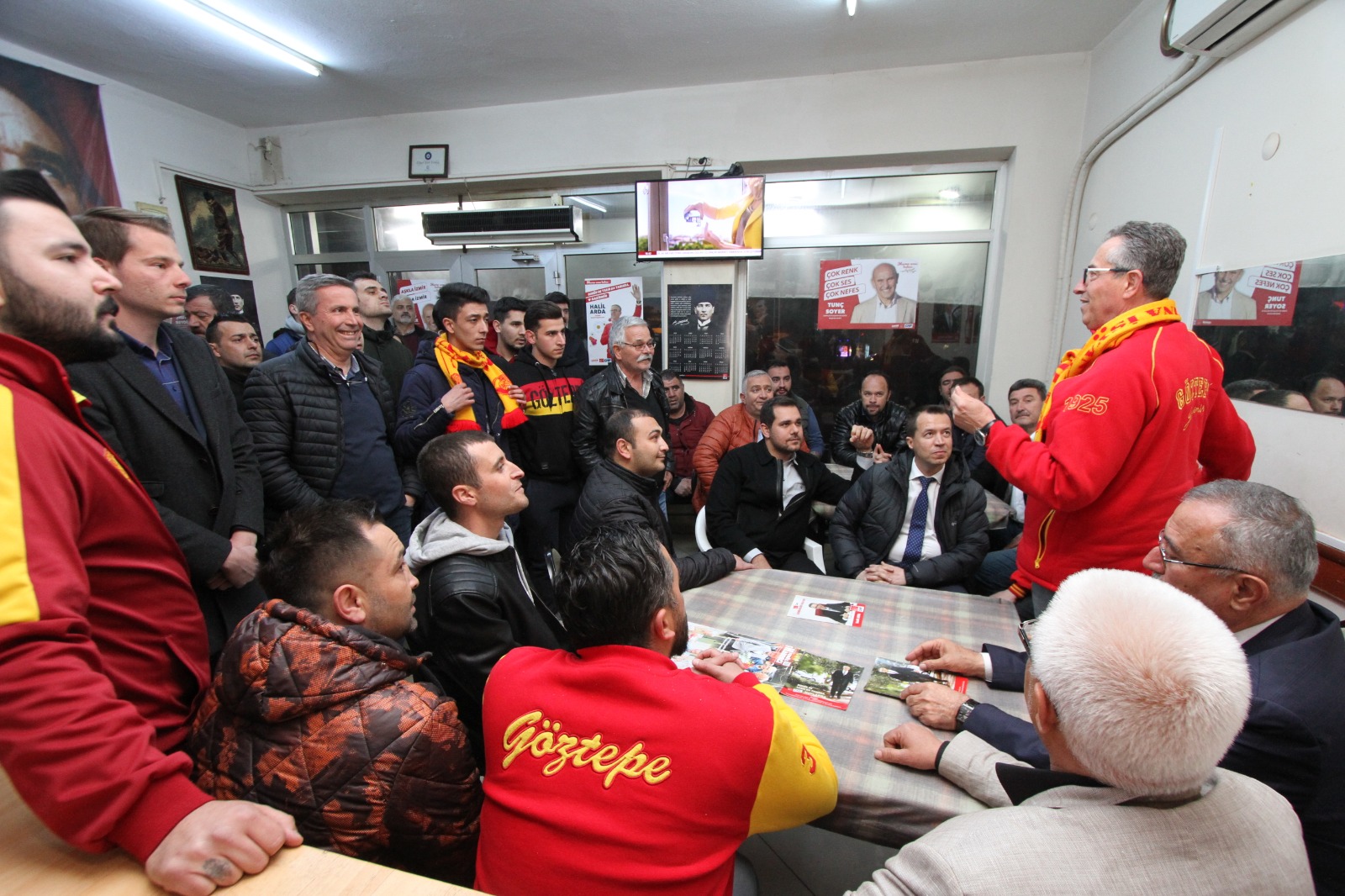 CHP Gaziemir Belediye Başkan Adayı Halil Arda’ya Göztepeli taraftar desteği
