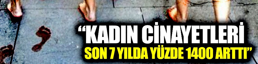 "Kadın cinayetleri son 7 yılda yüzde 1400 arttı"