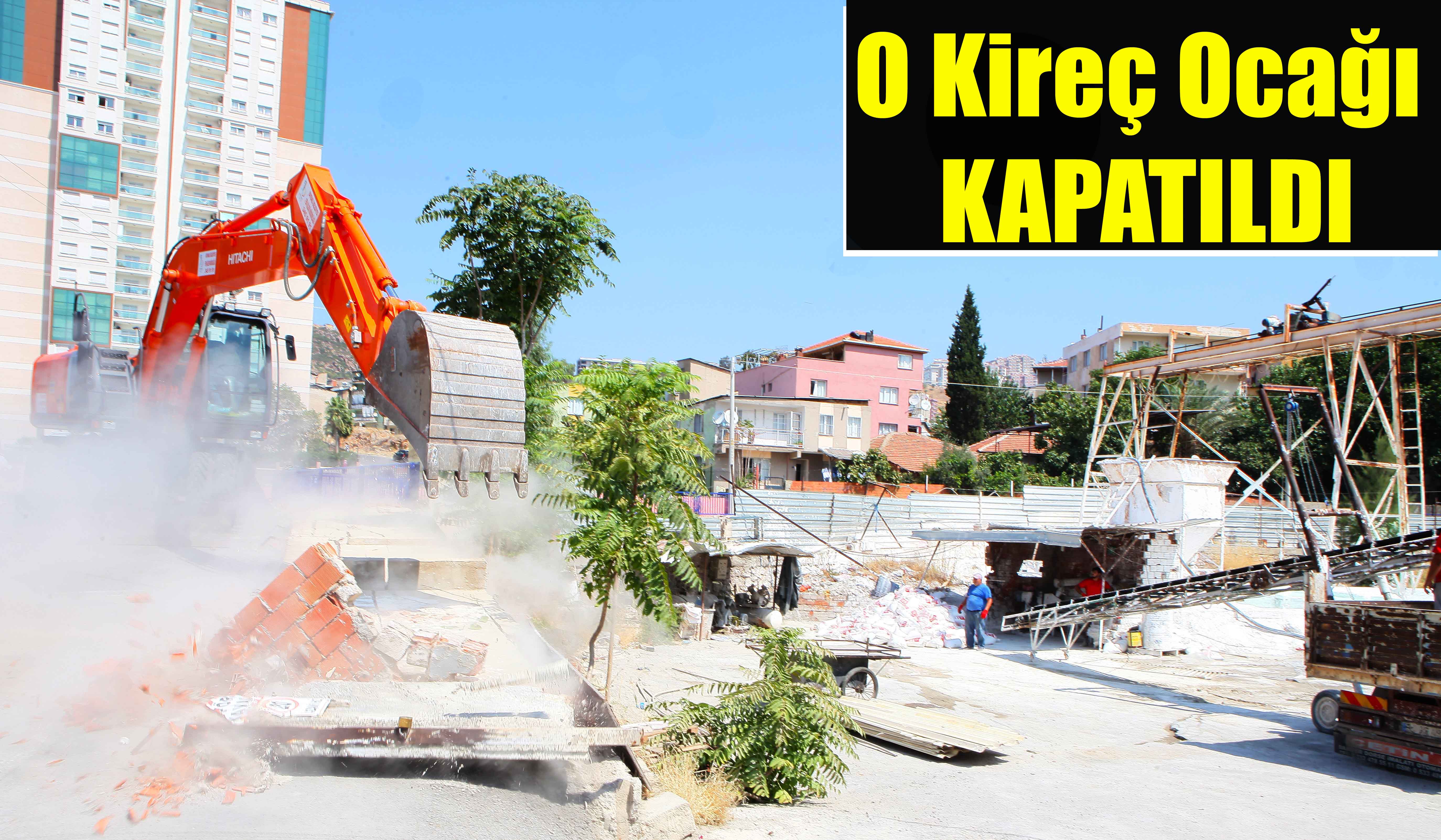 Mahalle arasındaki kireç ocağı kapatıldı