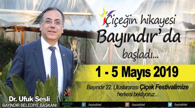 22’nci Bayındır Çiçek Festivali İçin Geri Sayım Başladı