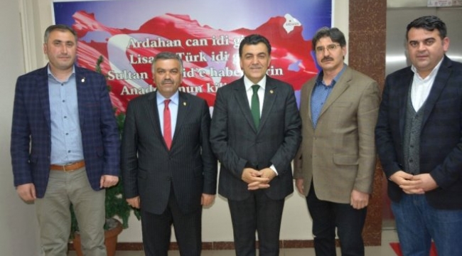 Ardahan Esnaf ve Sanatkarlar Odaları Birliği'nden Başkan Demir'e Ziyaret