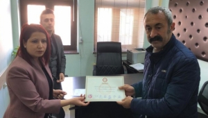 Fatih Mehmet Maçoğlu mazbatasını aldı