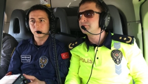İzmir'de Kurallara uymayanlar helikoptere yakalanıyor