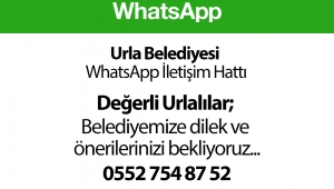 Urla Belediyesi WhatsApp İletişim Hattı açıldı