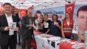 MENEMEN BELEDİYE BAŞKANI AKSOY İMAMOĞLU'NA DESTEK İÇİN İSTANBUL'DA