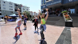 -	Belediye önünde emek sergisi ve zumba 