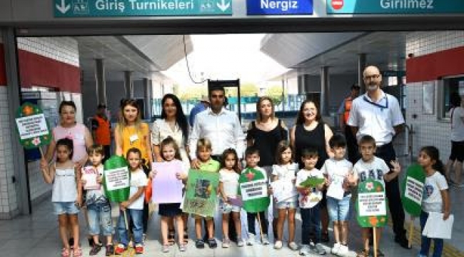 Başkan Soyer’in çağrısına anaokulu öğrencilerinden destek