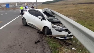 Ardahan da Aynı noktada iki trafik kazası: 2 yaralı