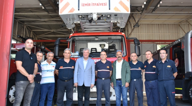 Başkan Ali Engin itfaiyecilerle buluştu