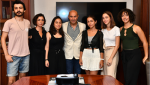 İklim aktivistleri Başkan Soyer’i ziyaret etti