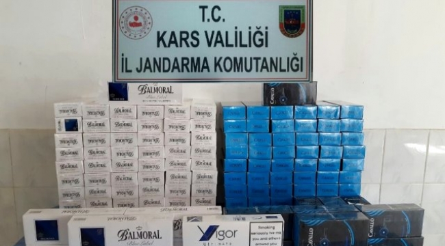 Bin 450 paket kaçak sigara yakalandı