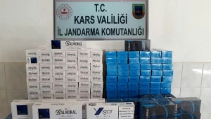 Bin 450 paket kaçak sigara yakalandı