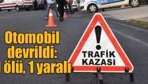 Ardahan-Kars karayolunda otomobil devrildi: 1 ölü, 1 yaralı