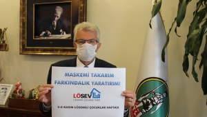 Başkan Eriş, “Maskemi takarım farkındalık yaratırım” dedi