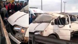 Gelin almaya giden konvoy kaza yaptı 1kişi öldü