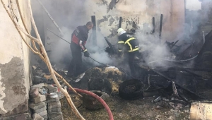 Kars’ta kömürlükte yangın çıktı