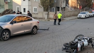 Sarıkamış'ta motosiklet kazası