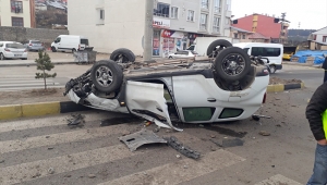 trafik kazası: 1 yaralı