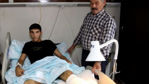 Ardahan'da Traktörün altında kalan ayağı doku nakliyle kesilmekten kurtarıldı