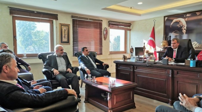 ASKON İZMİR TİRE BELEDİYE BAŞKANI DURAN'I ZİYARET ETTİ