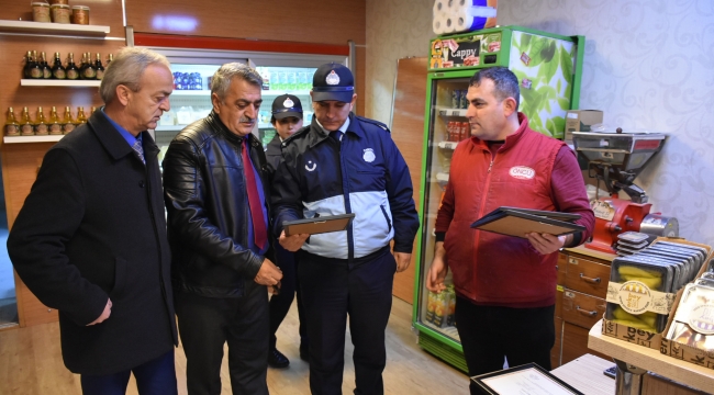 Narlıdere zabıtasından Yeni Yıl denetimi