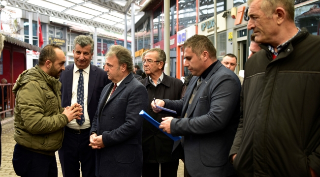 Başkan İduğ kara nakliyecilerinin sorunlarını dinledi