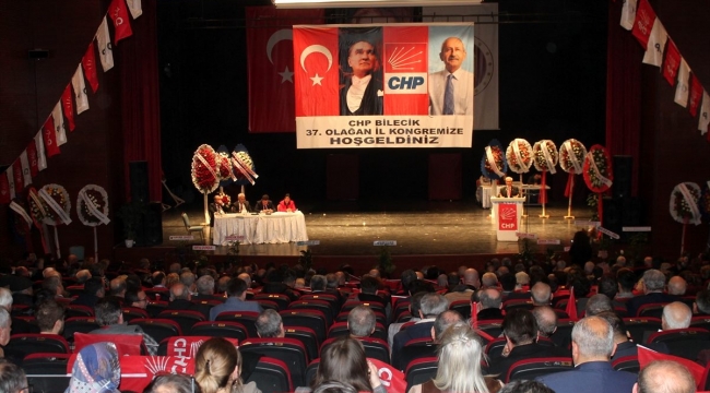 Bilecik 'te CHP il Başkanı Metin Yaşar 4 kez güven tazeledi