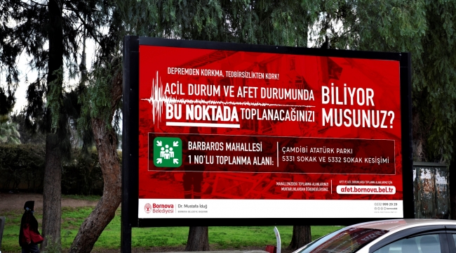 Bornova Belediyesi deprem konusunda farkındalık yaratıyor