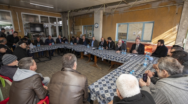 Tunç Soyer Bayındırlı muhtarlarla bir araya geldi