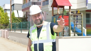 Başkan Utku Gümrükçü’den üst yapı çalışmalarına yerinde inceleme