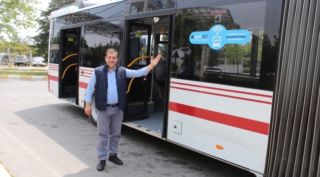 Gençlerin kullandığı hatlarda otobüslere internet