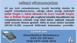 Güzelbahçe Belediyesi'nden Mobil Vezne Hizmeti