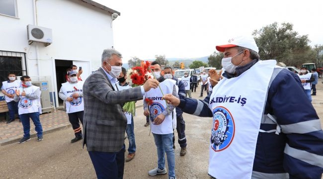 Güzelbahçe’de Farklı ‘1 Mayıs’ töreni
