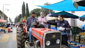 Menderes'te Maskeler Belediyeden