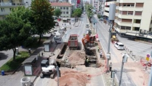 Talatpaşa Bulvarı’nda altyapı mesaisi
