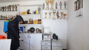 Amatör spor kulüplerinin tesisleri dezenfekte edildi