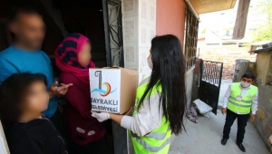 Bayraklı'da 16 bin aileye erzak desteği