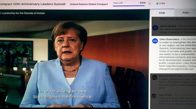 Çiğli Belediye Başkanı Utku Gümrükçü, Birleşmiş Milletler 2020 Liderler Zirvesi’ne Katıldı