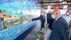 Halkapınar Metro İstasyonu’na dev çini pano