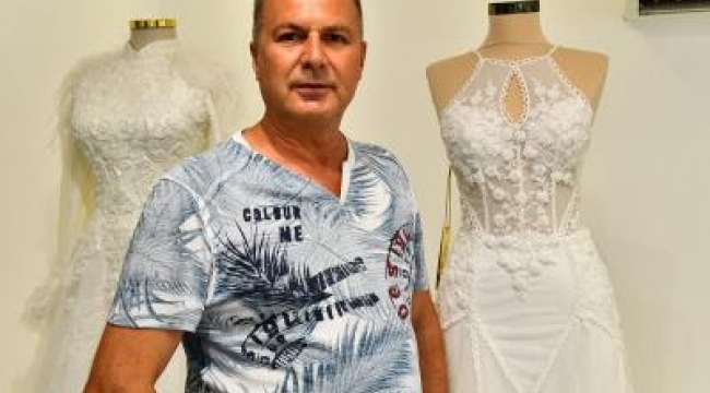İzmir esnafı “Biz Varız” kampanyasına gelinlik ve nişan kıyafeti bağışladı